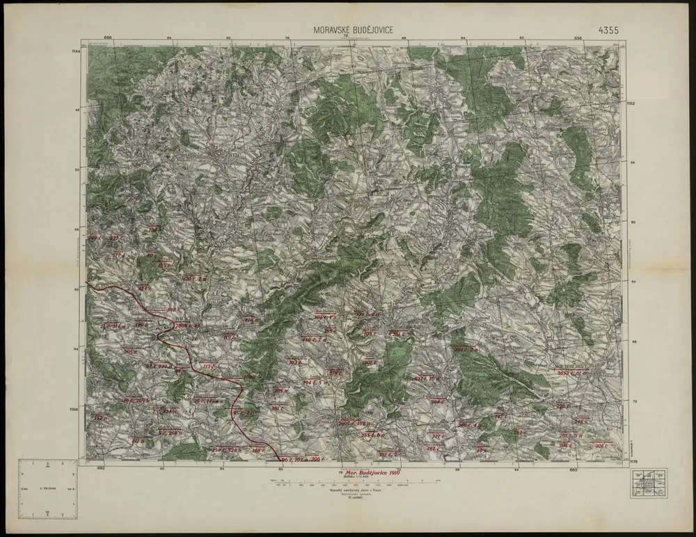 Voorbeeld van de oude kaart