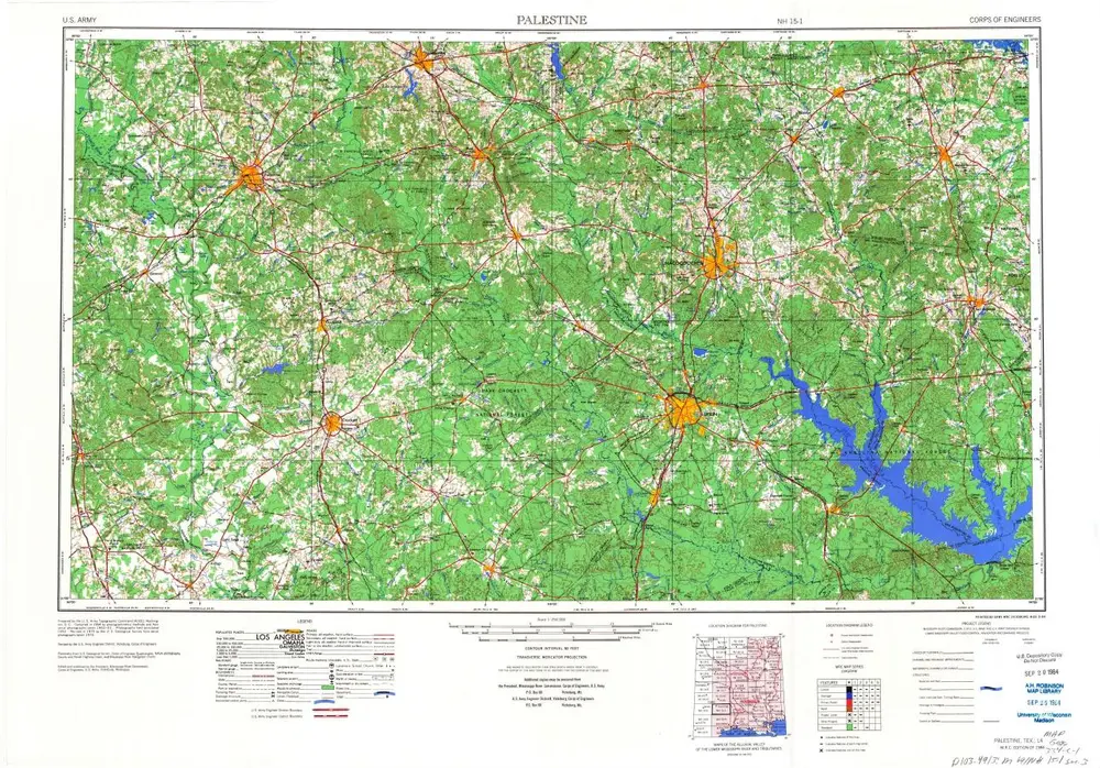 Voorbeeld van de oude kaart