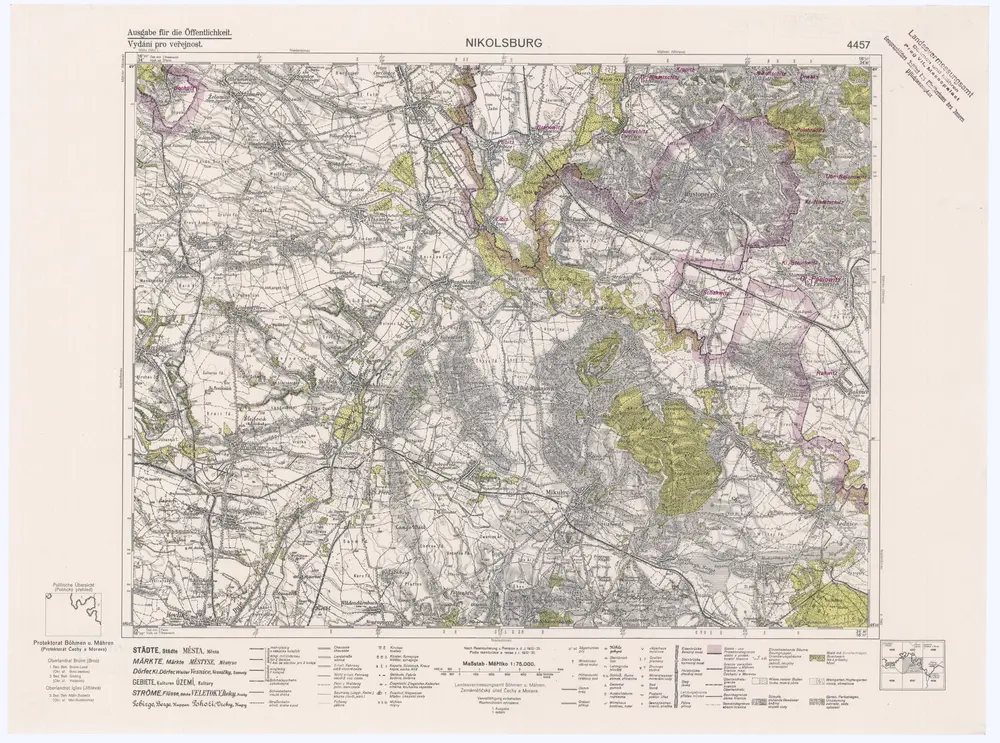 Voorbeeld van de oude kaart