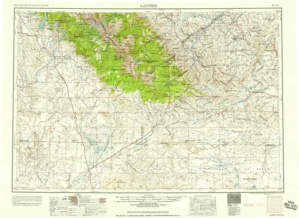 Voorbeeld van de oude kaart