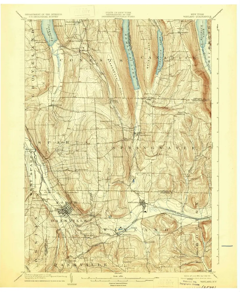 Voorbeeld van de oude kaart