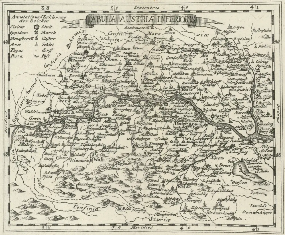 Voorbeeld van de oude kaart