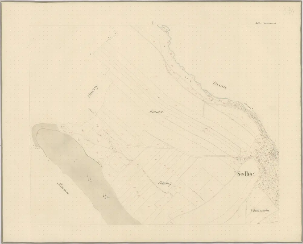 Voorbeeld van de oude kaart