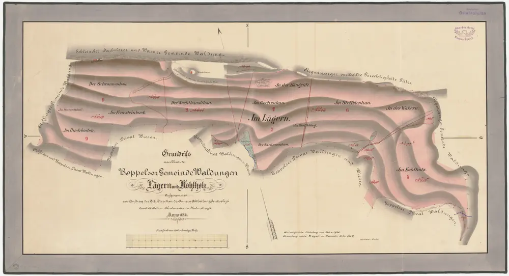 Voorbeeld van de oude kaart