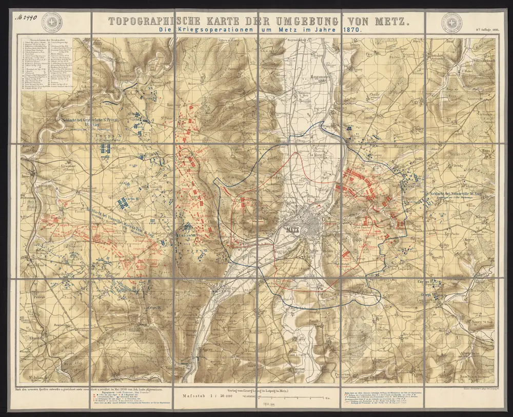 Voorbeeld van de oude kaart