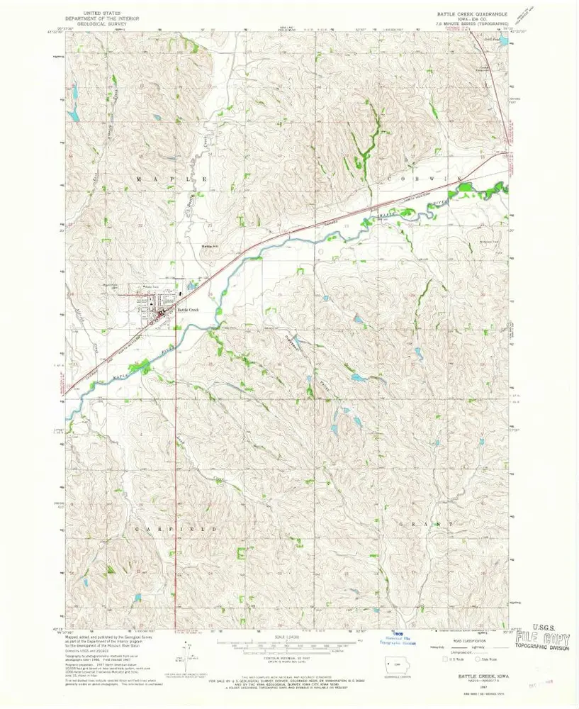 Voorbeeld van de oude kaart