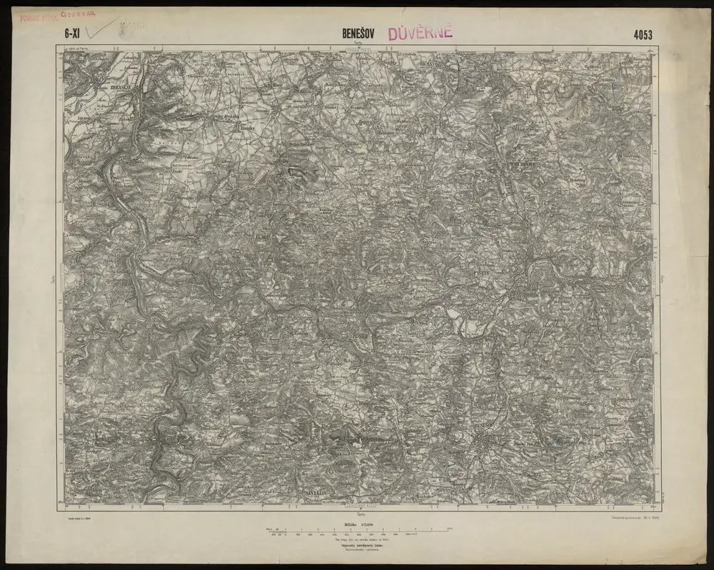 Voorbeeld van de oude kaart