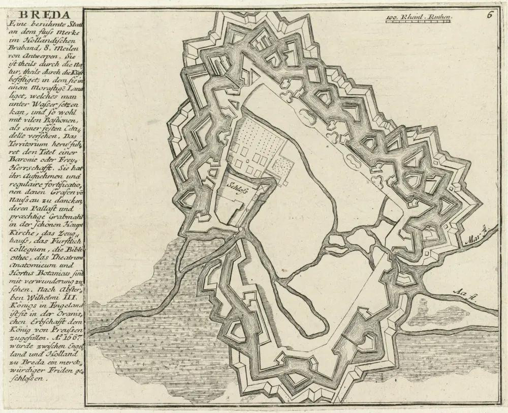 Voorbeeld van de oude kaart