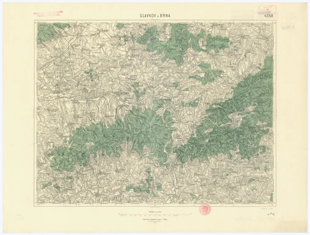 Voorbeeld van de oude kaart