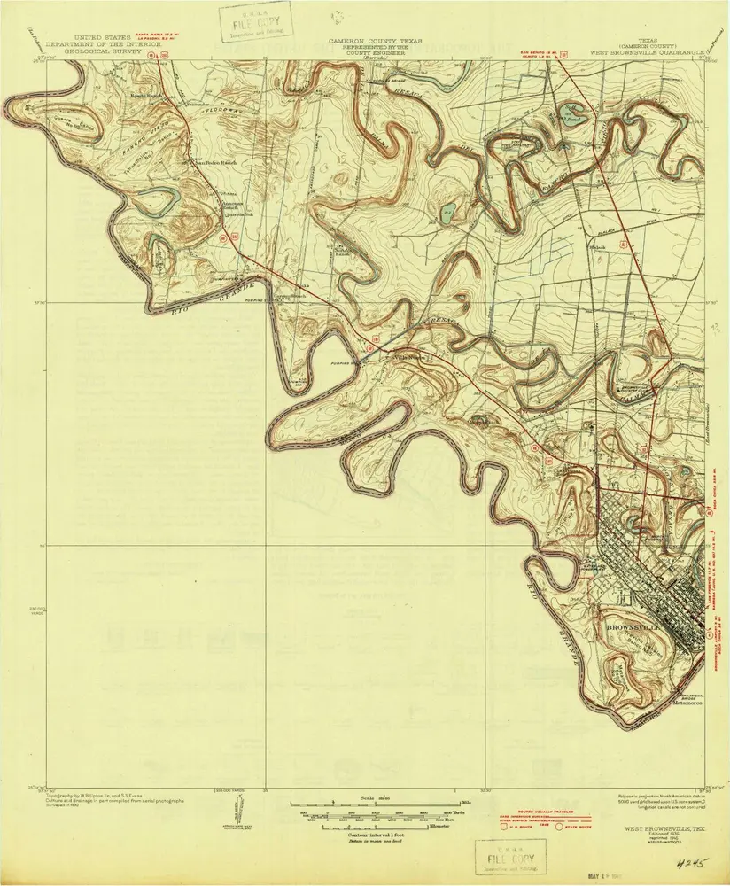 Voorbeeld van de oude kaart