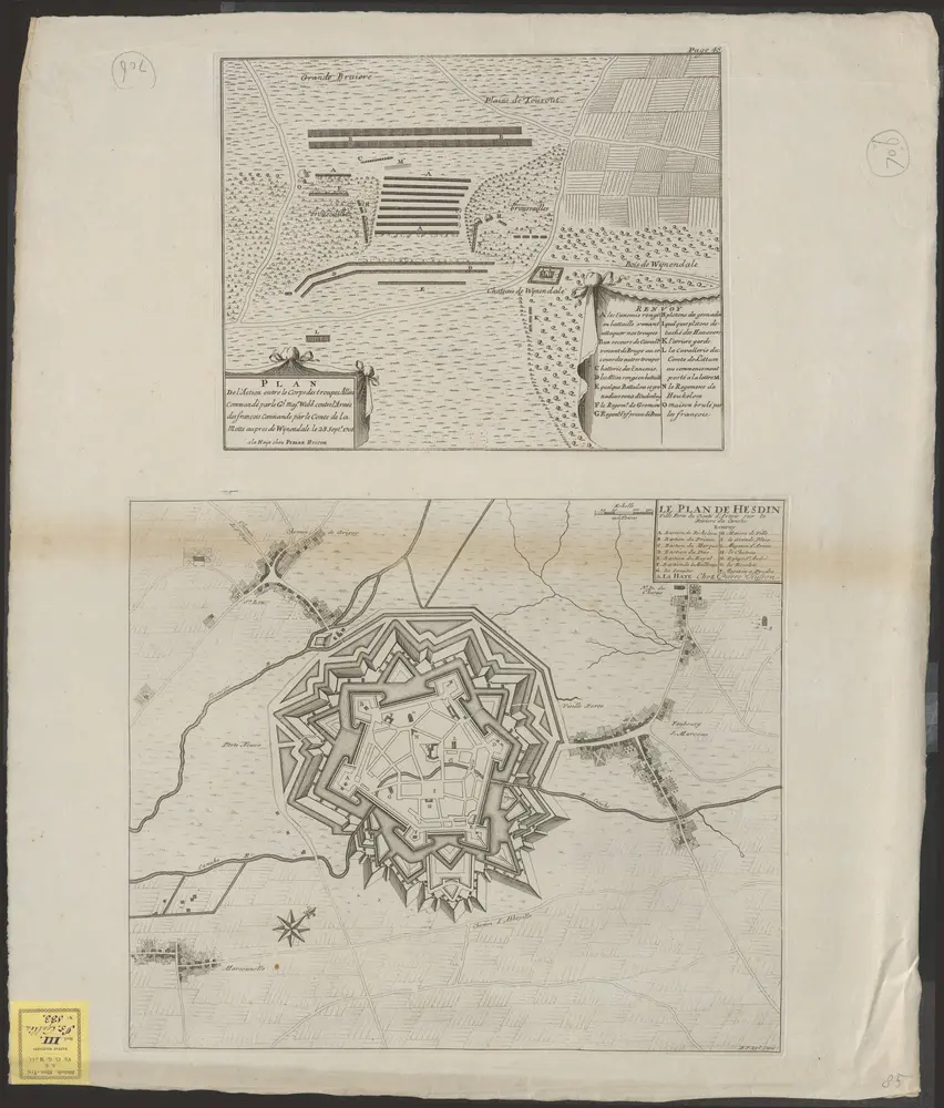 Voorbeeld van de oude kaart