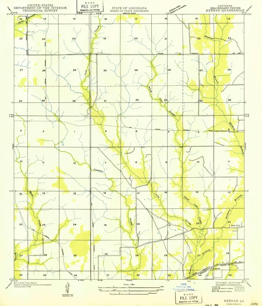 Voorbeeld van de oude kaart