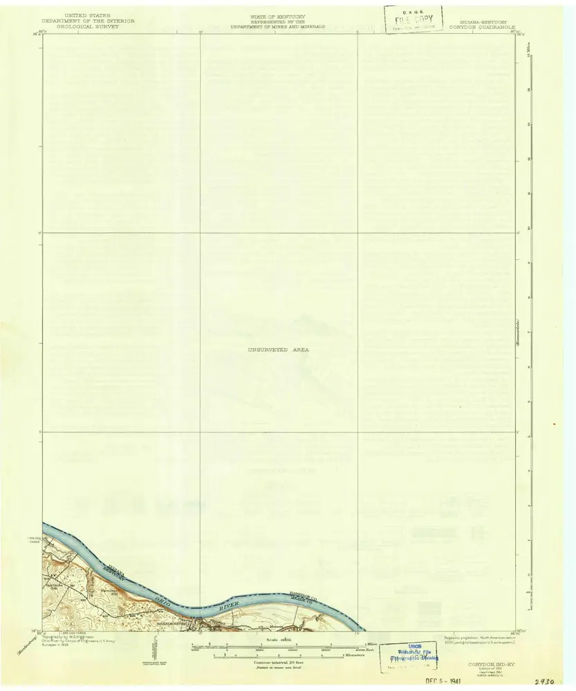 Voorbeeld van de oude kaart