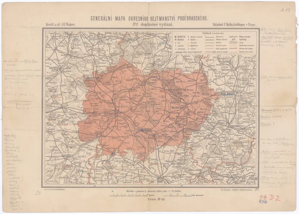 Voorbeeld van de oude kaart