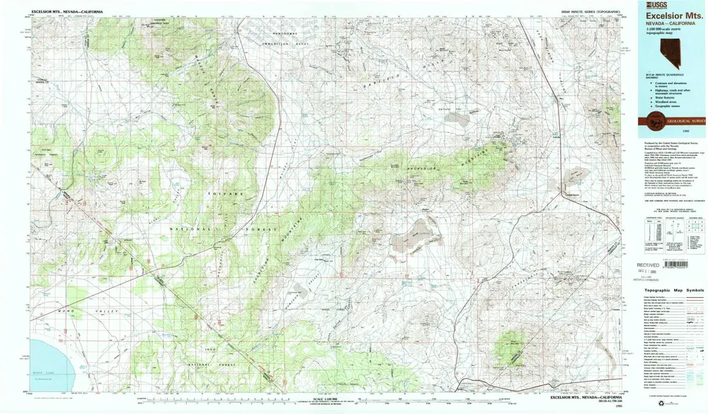 Voorbeeld van de oude kaart