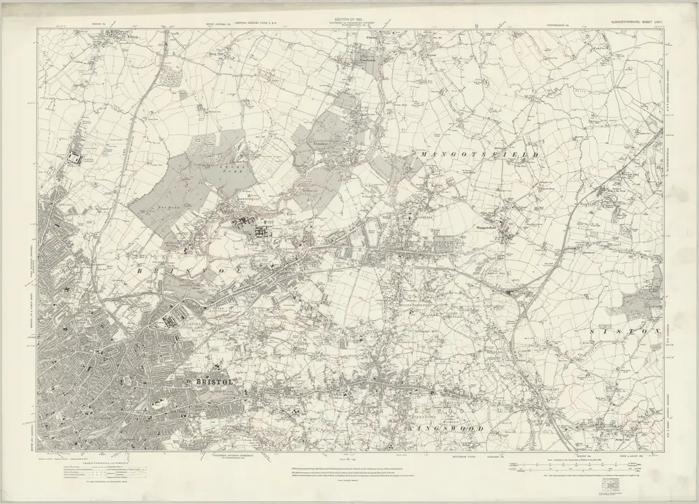 Voorbeeld van de oude kaart