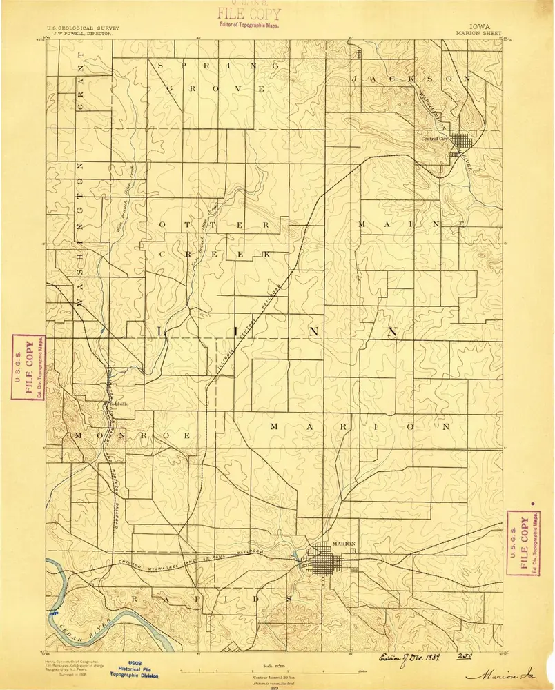 Aperçu de l'ancienne carte