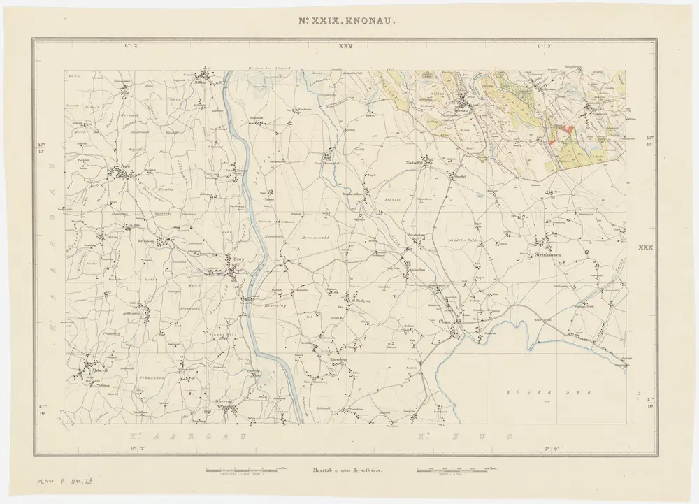 Voorbeeld van de oude kaart