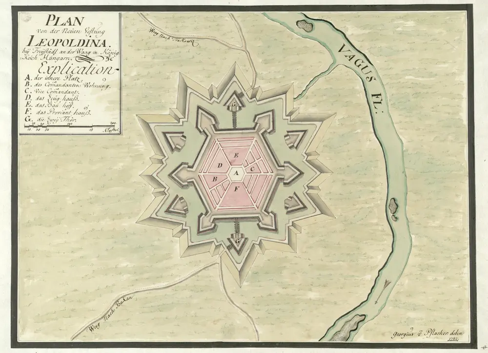 Voorbeeld van de oude kaart