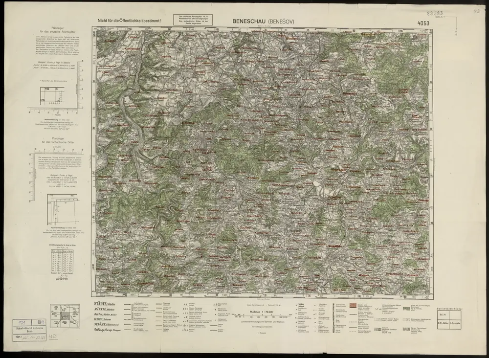 Voorbeeld van de oude kaart