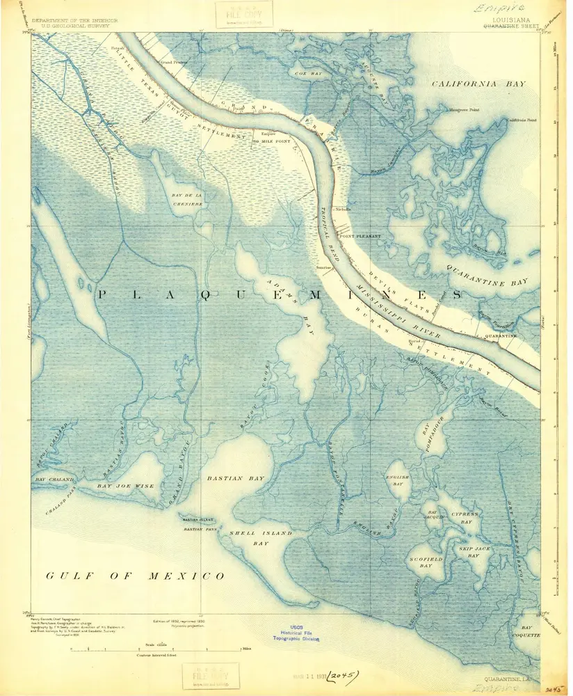 Voorbeeld van de oude kaart