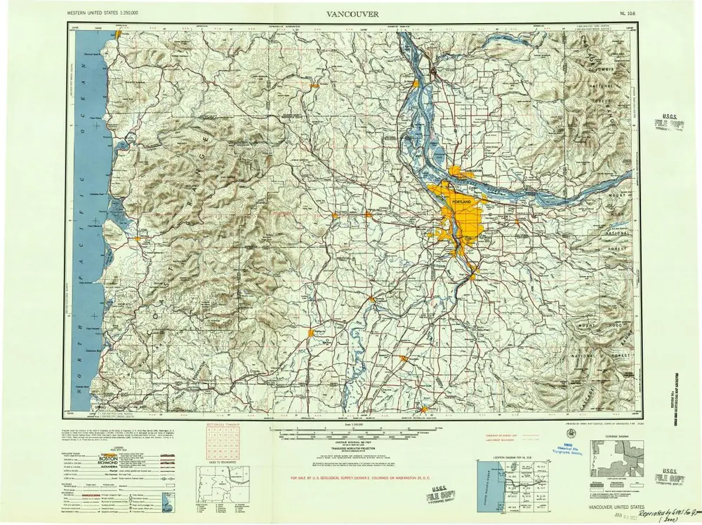 Voorbeeld van de oude kaart