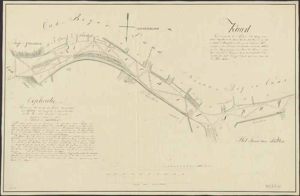 Voorbeeld van de oude kaart