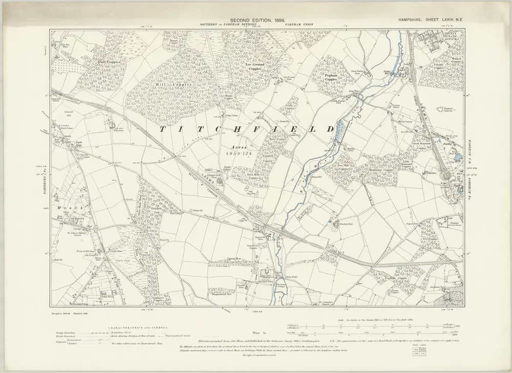 Voorbeeld van de oude kaart