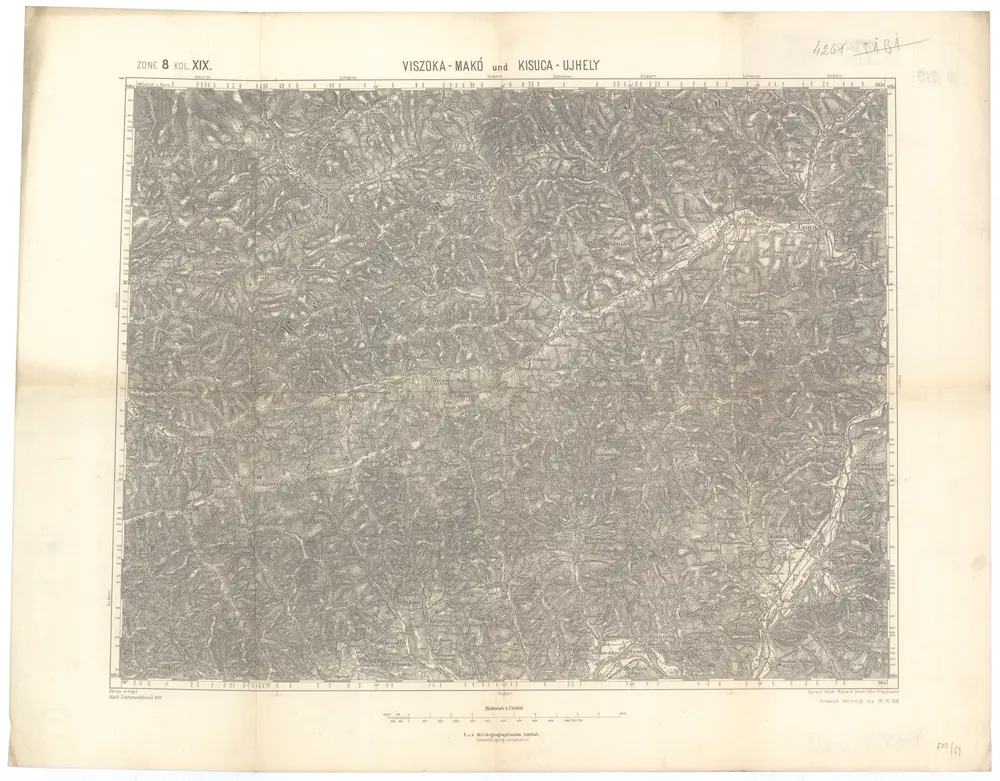 Voorbeeld van de oude kaart