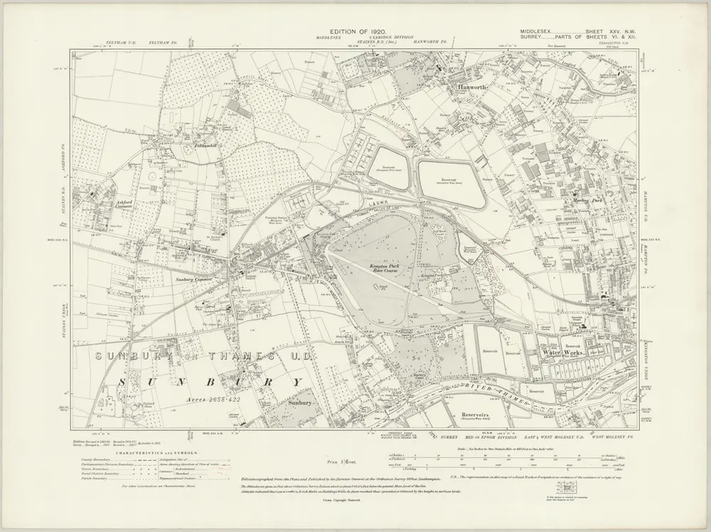 Voorbeeld van de oude kaart