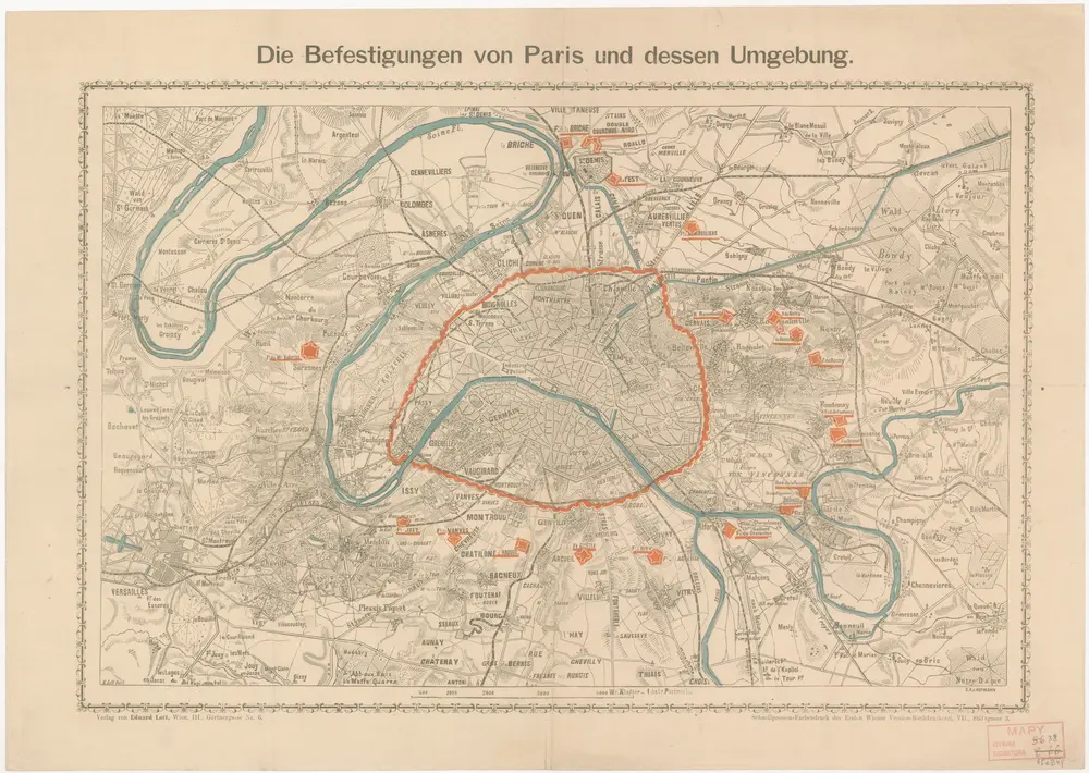 Voorbeeld van de oude kaart