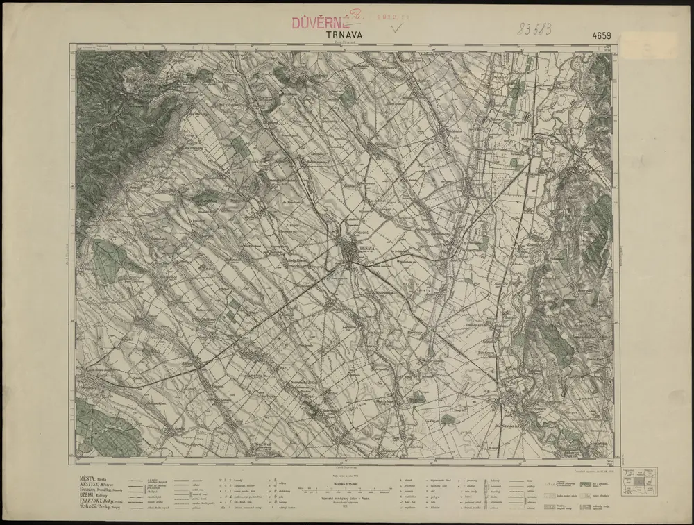 Voorbeeld van de oude kaart