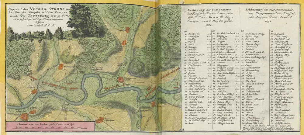 Voorbeeld van de oude kaart