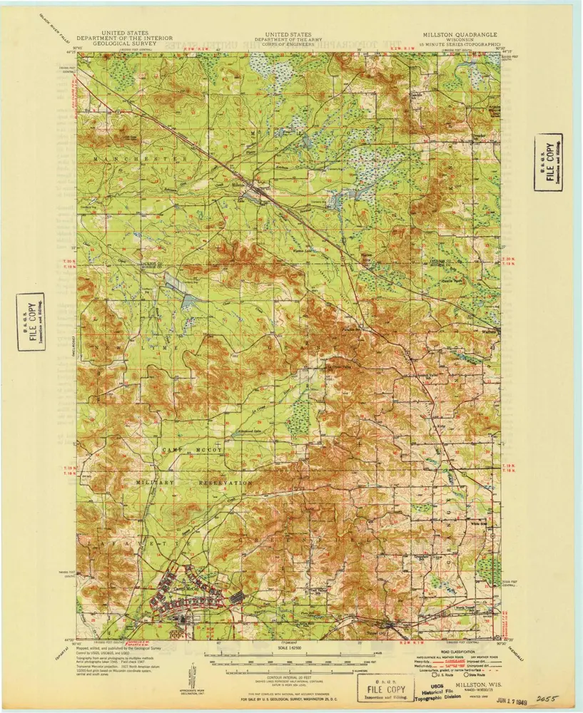 Voorbeeld van de oude kaart