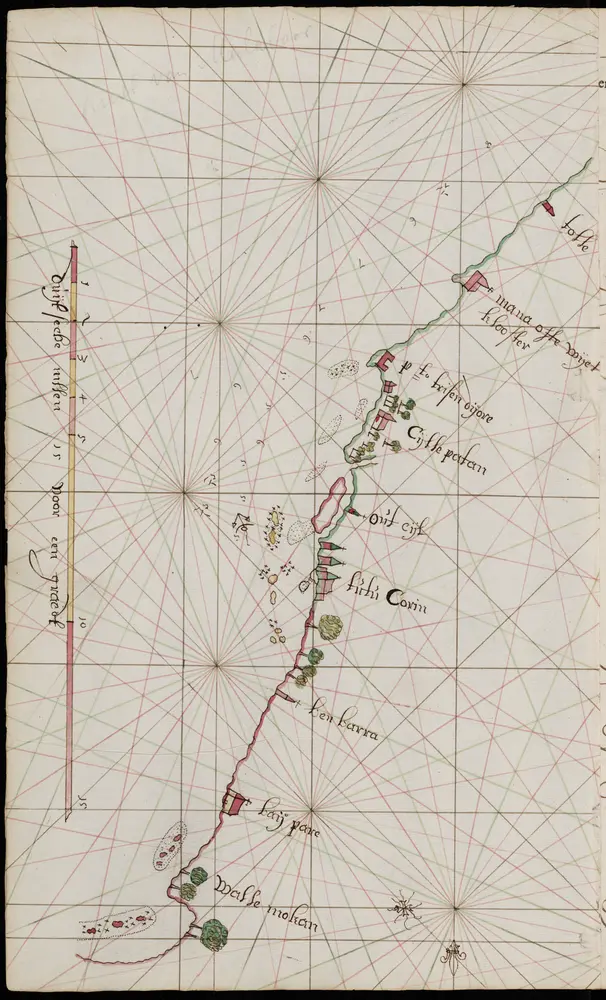 Voorbeeld van de oude kaart