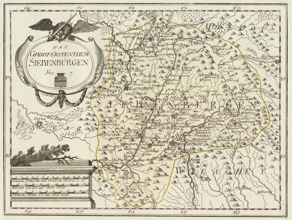 Voorbeeld van de oude kaart