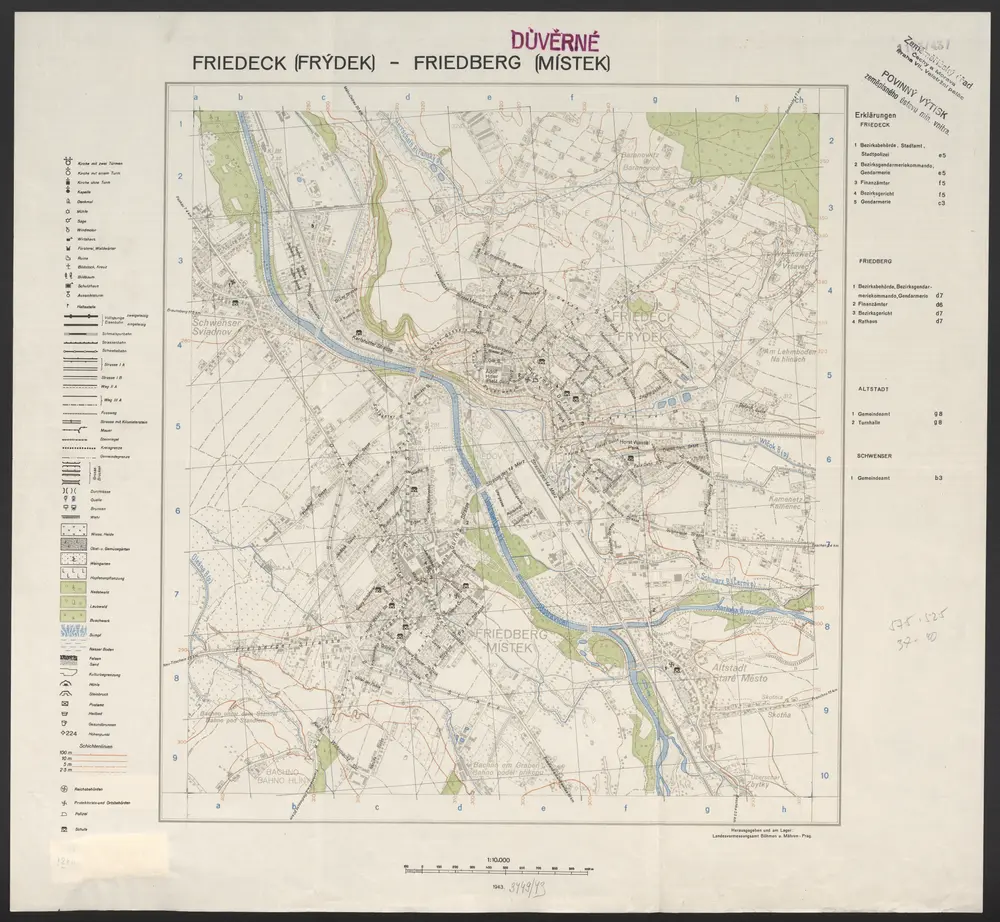 Voorbeeld van de oude kaart