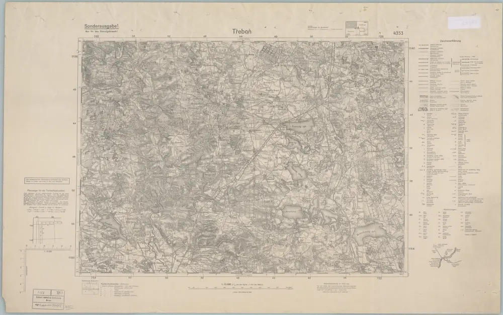 Voorbeeld van de oude kaart