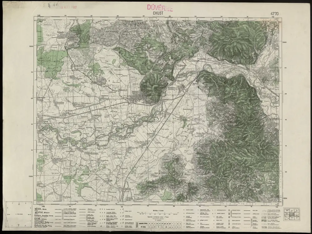 Voorbeeld van de oude kaart