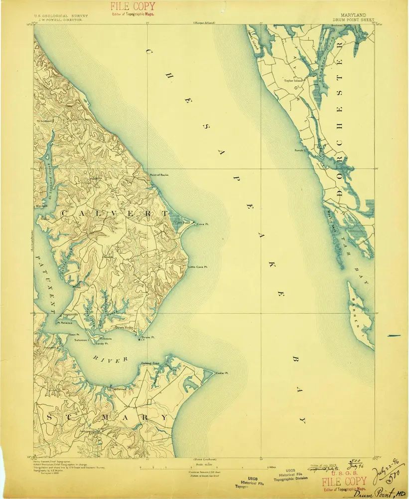 Voorbeeld van de oude kaart