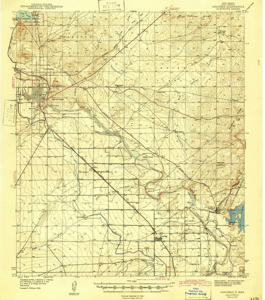 Voorbeeld van de oude kaart