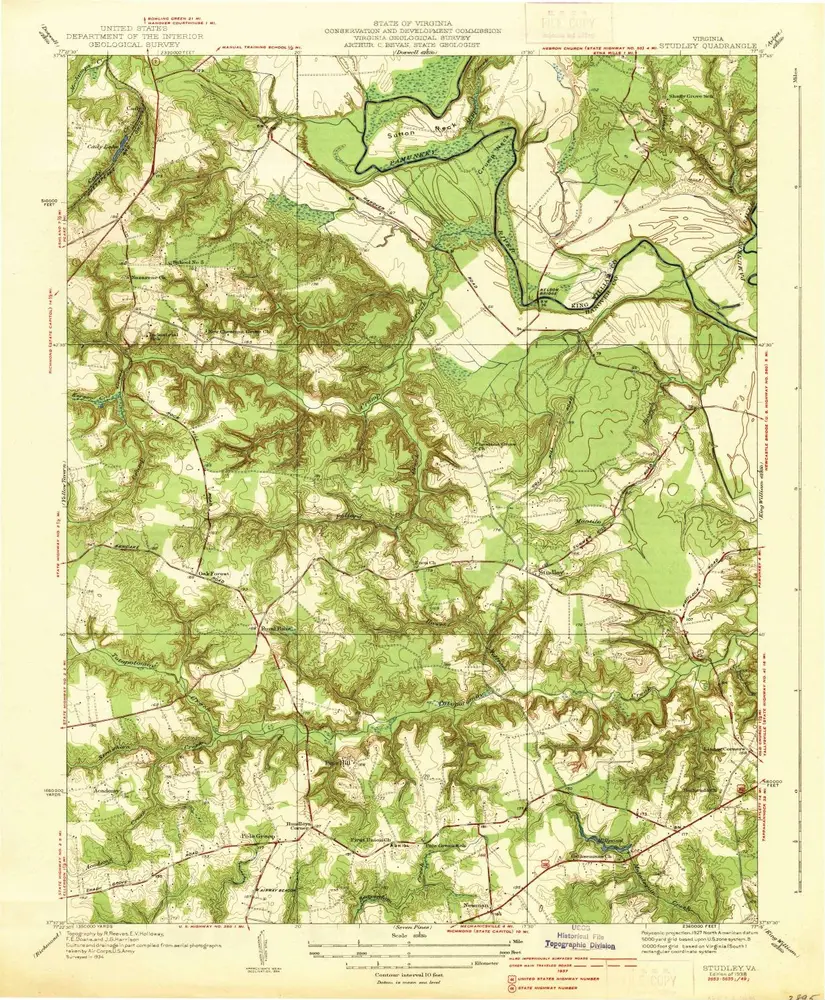 Voorbeeld van de oude kaart