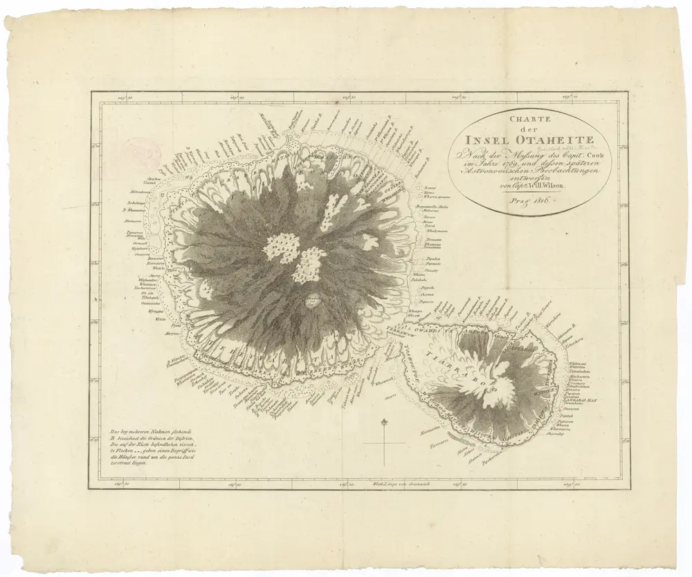 Voorbeeld van de oude kaart