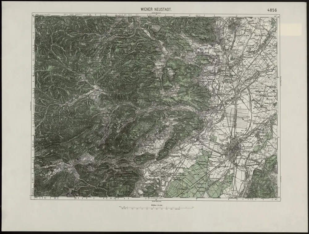 Voorbeeld van de oude kaart