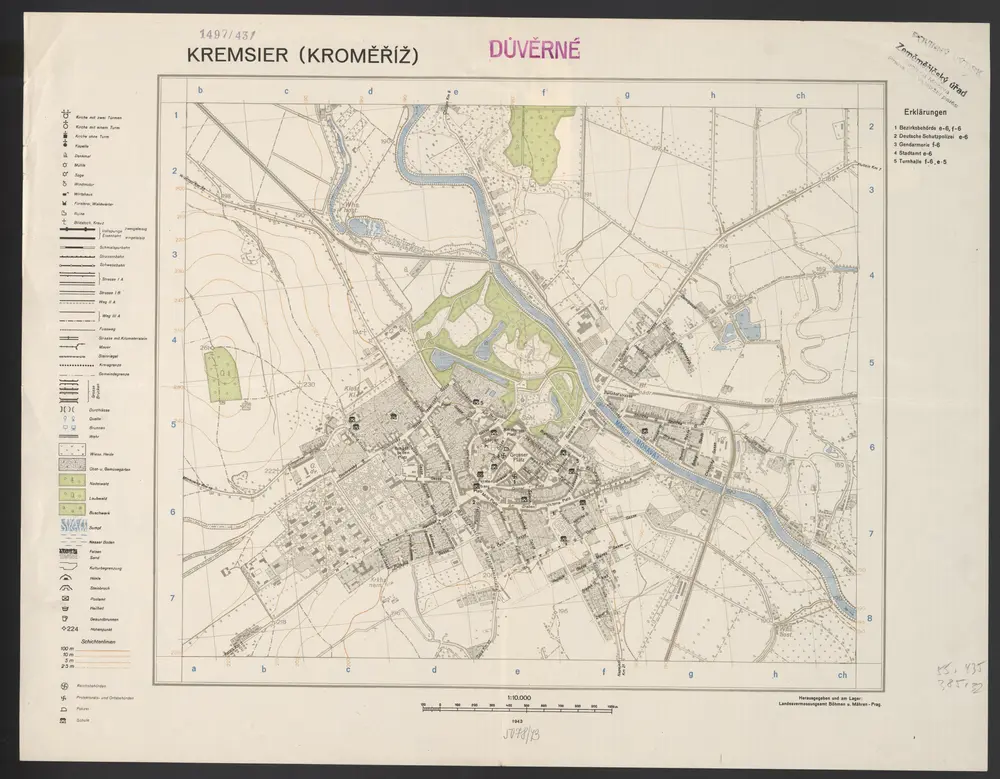 Voorbeeld van de oude kaart