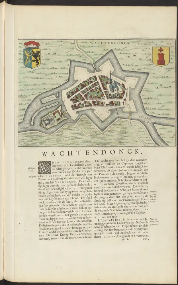 Voorbeeld van de oude kaart