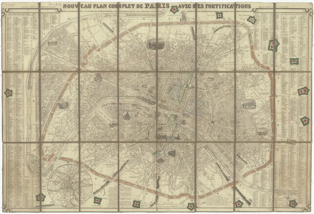 Voorbeeld van de oude kaart