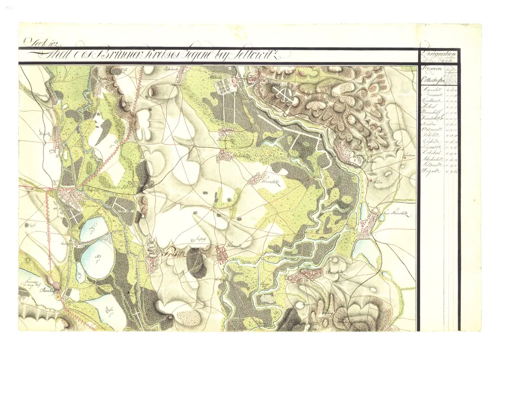 Voorbeeld van de oude kaart