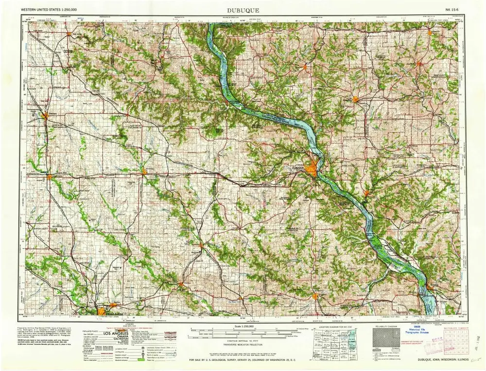 Voorbeeld van de oude kaart