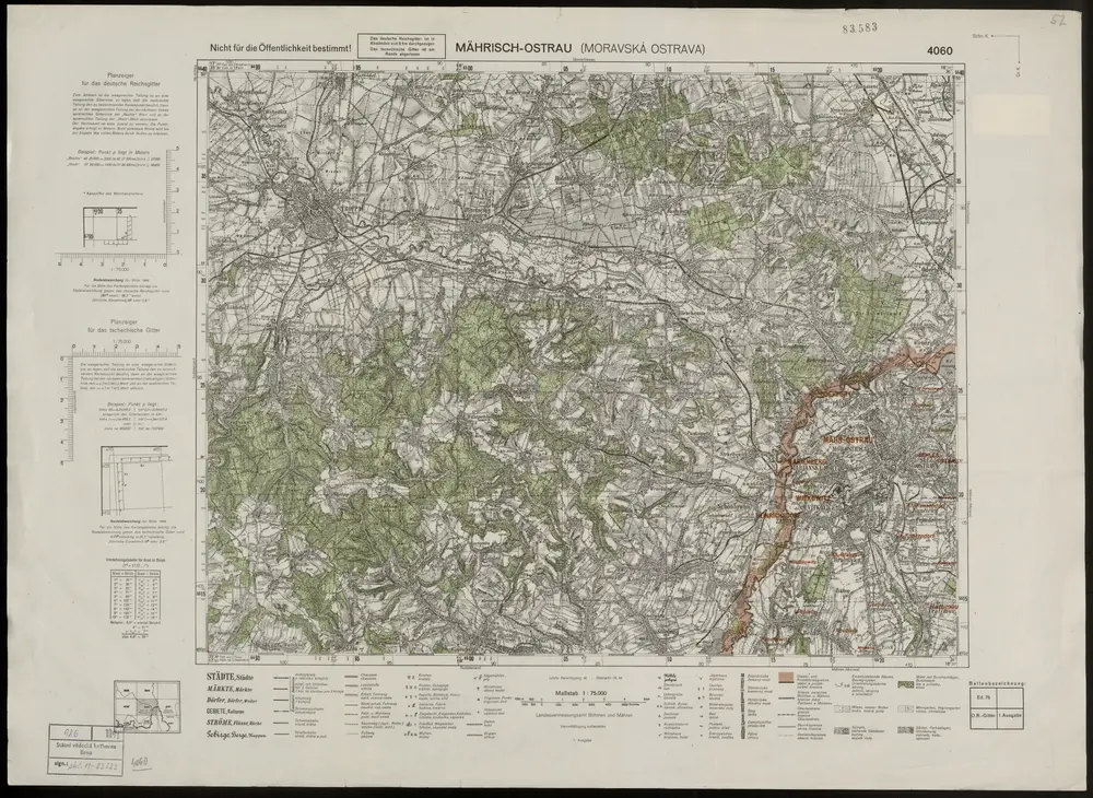 Voorbeeld van de oude kaart